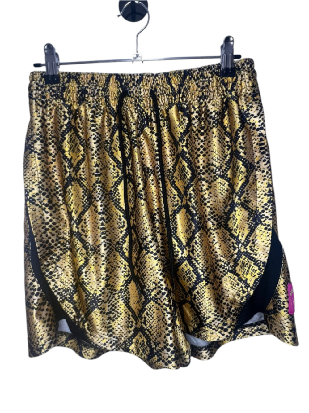 Nike Dri-FIT Fly Gold And Black Snakeskin Athletic Basketball Shorts